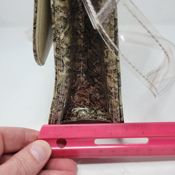 Vintage 80s Retro J. Renee Vinyl Plastic Crossbody Purse Handbag Fantasy Pearl S - Picture 10 of 14